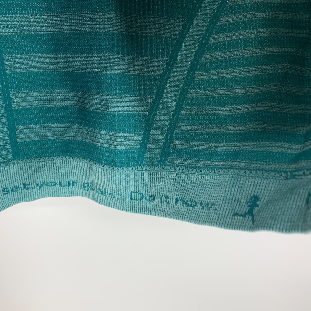 lululemon athletica Teal Striped Long Sleeve Top - Picture 8 of 13